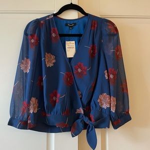 NWT Madewell Wrap Blouse sz S